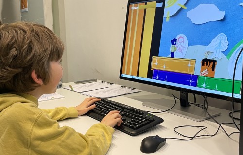 A Sainsbury Centre visitor testing the one of the games at last year's event   Picture Becca Sturgess
