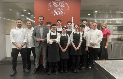 Visit to the Hospitality School of Seville with chefs Juan and Fermin and Director Inaki CREDIT CITY COLLEGE NORWICH